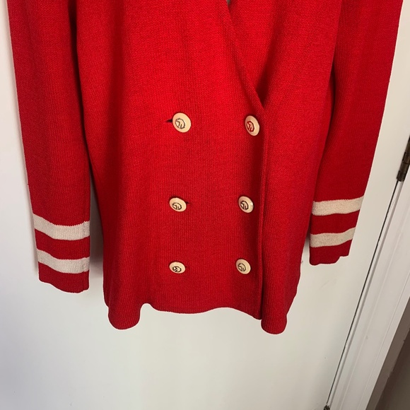 St John Santana knit double breasted jacket